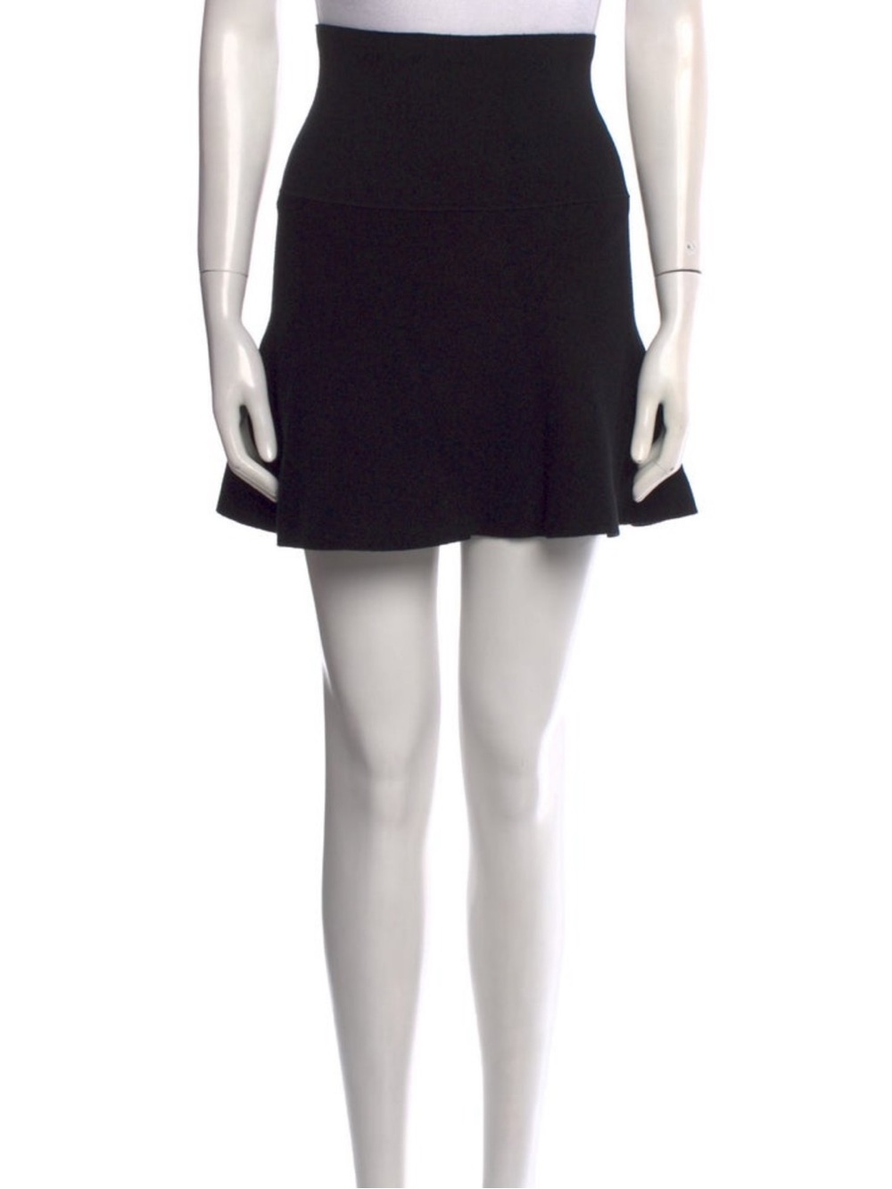 The Frankie Shop Pleated Mini Skirt Black Size S High-Waist